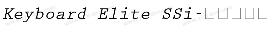 Keyboard Elite SSi字体转换